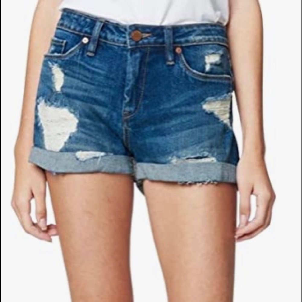 BLANKNYC Cuffed Distressed Short
